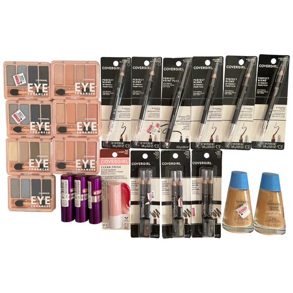 Lot 22 CoverGirl Face/Eyes/Lips Makeup Mixed Lots - Picture 3 of 16
